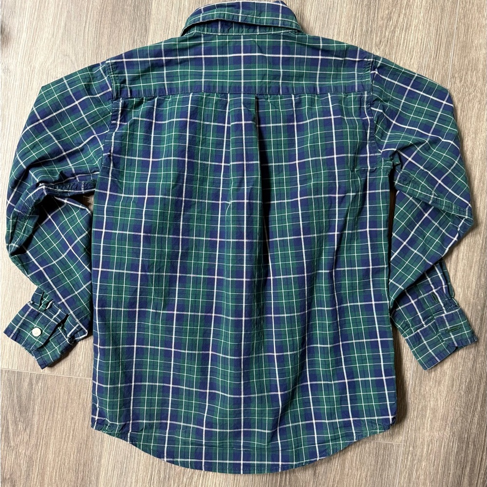Janie and Jack Lot of 4 LS Boys Plaid Button-Down Shirts Size 8 - Picture 3 of 14